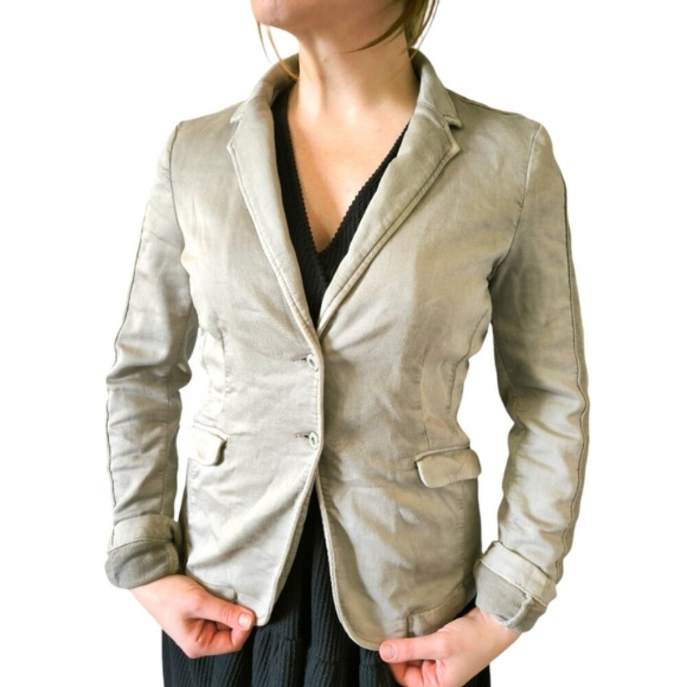 Sandwich taupe fitted blazer size M
